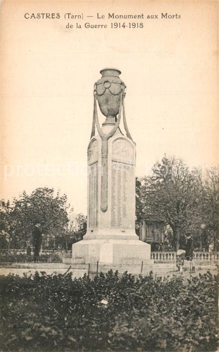 Castres Tarn Le Monument aux Morts de la Grand Guerr