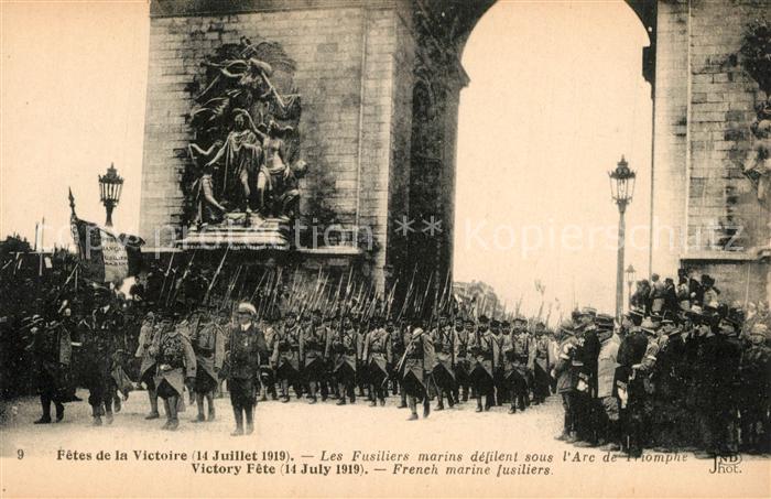 Paris Fetes de la Victoire 14. Juillet 1919 S