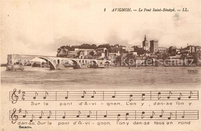 Avignon Vaucluse Le Pont Saint B?n?zet Lied
