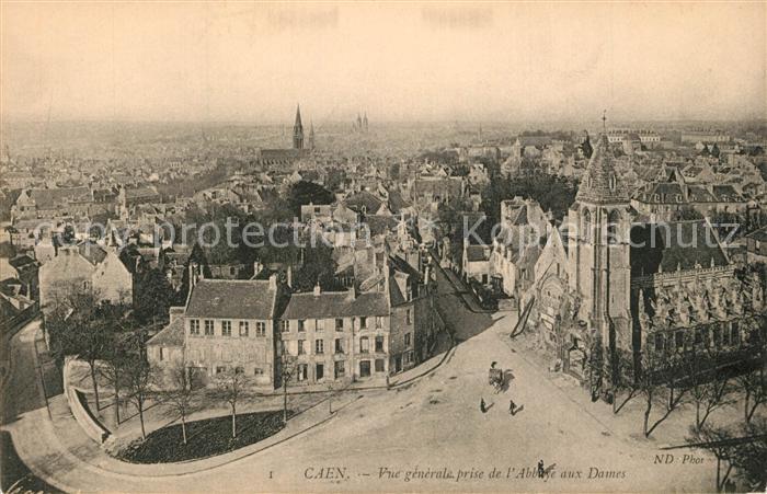 Caen Vue prise de L Abbaye aus Dames