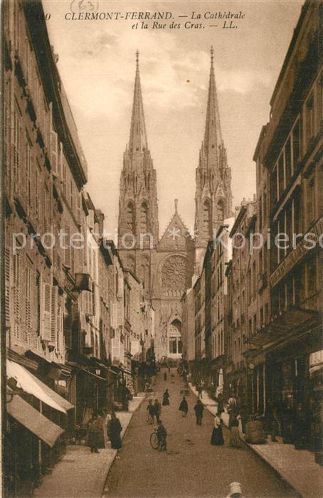 Clermont Ferrand Puy de Dome Cathedrale et la Rue des Cras