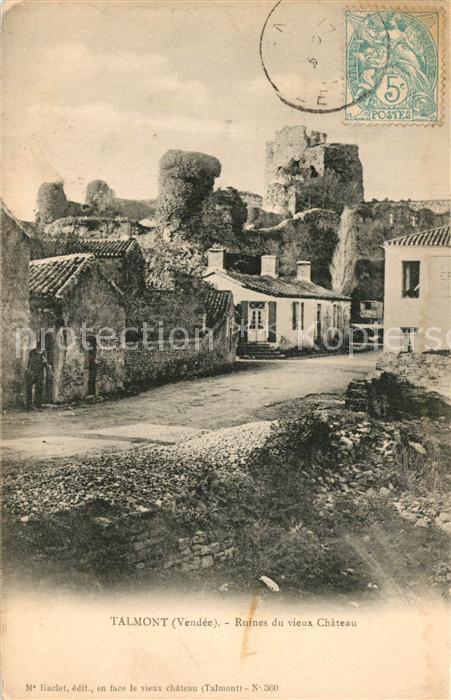 Talmont-Bourgenay Ruines du vieux Chateau