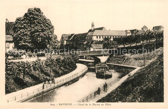 Saverne Bas Rhin Alsace Canal de la Marne au Rhin