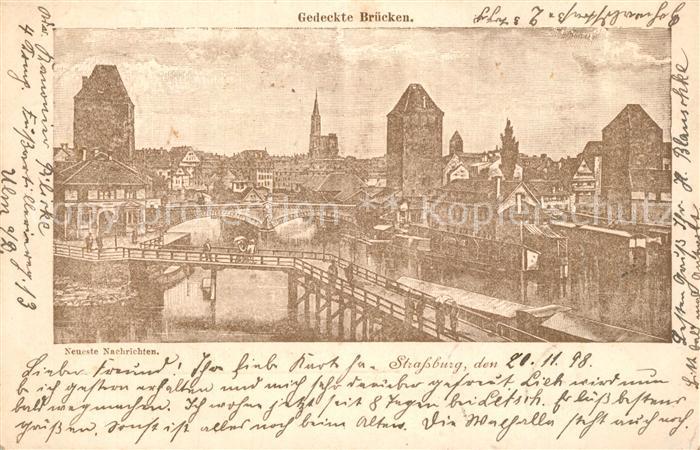 Strasbourg Alsace Gedeckte Br?cken