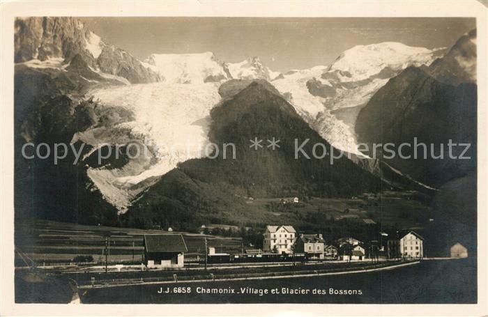 Chamonix Village et Glacier des Bossons