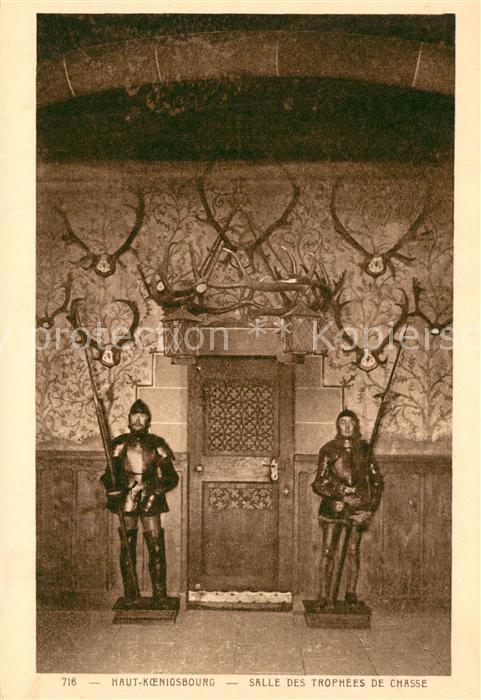 Hohkoenigsburg Haut-Koenigsbourg Salle des Trophees de Chasse