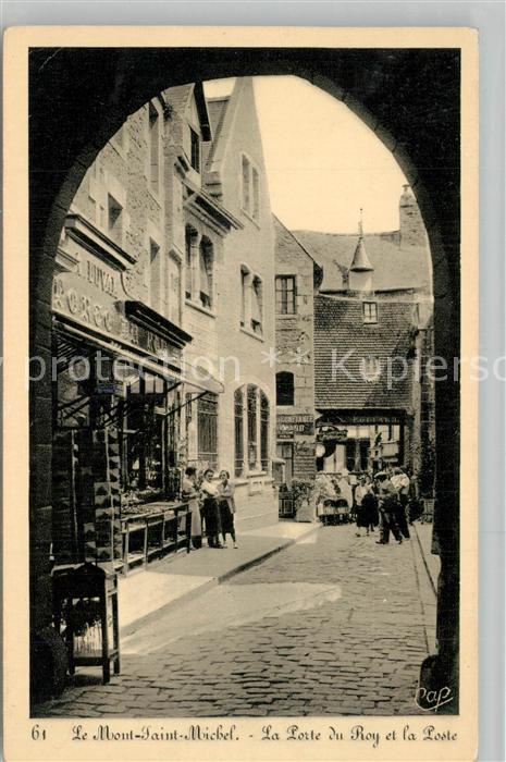 Le Mont-Saint-Michel La Port du Roy et la Poste