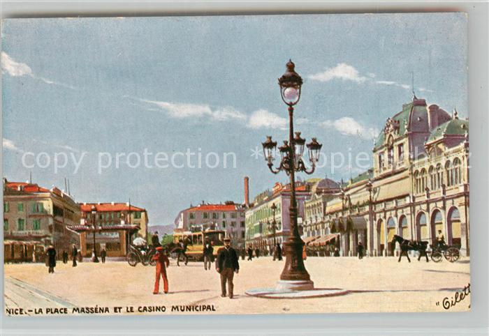 Nice Alpes Maritimes Place Massena et le Casion Municipal