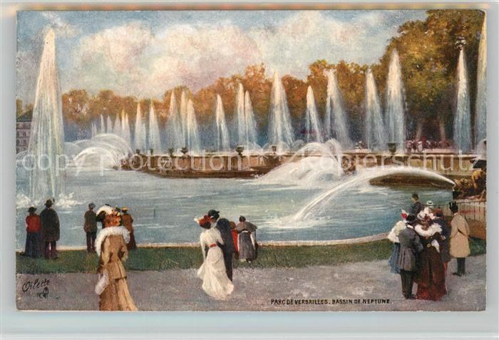 Versailles Yvelines Bassin de Neptune K?nstlerkarte Oilette