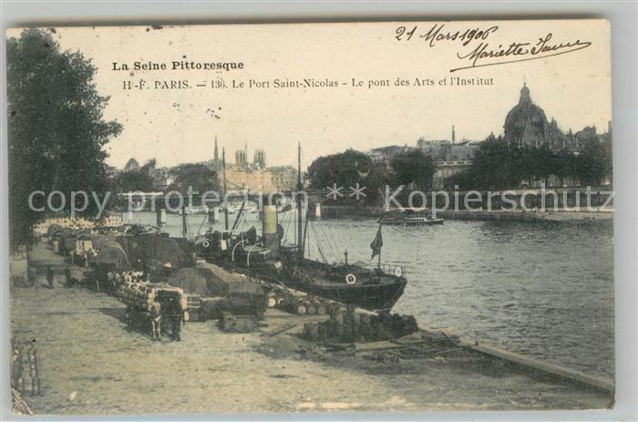 Paris Seine Pont Saint Nicolas