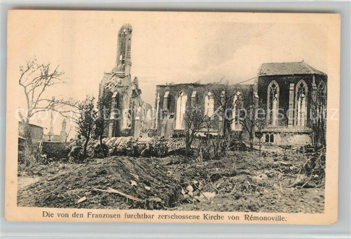 Remonoville  zerst?rte Kirche