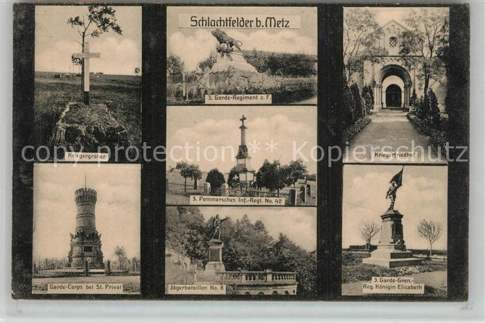 Metz  57 Moselle Schlachtfelder Kriegsgr?ber St. Prival