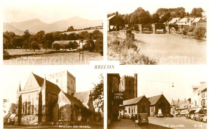 Brecon The Beacons USK Bridge Cathedral The Bulwark