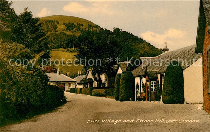 Loch Lomond Scotland Luss Village and Stronc Hill