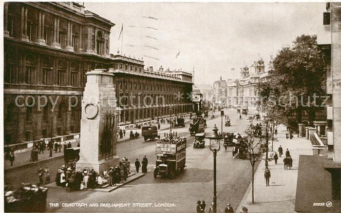London The Cenotaph and Parliament Street