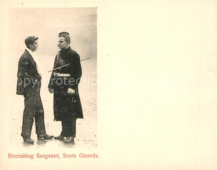 Schottland Recruiting Sergeant Scots Guard