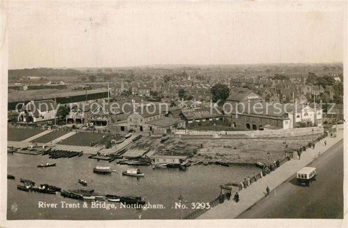 Nottingham UK River Trent and Bridge