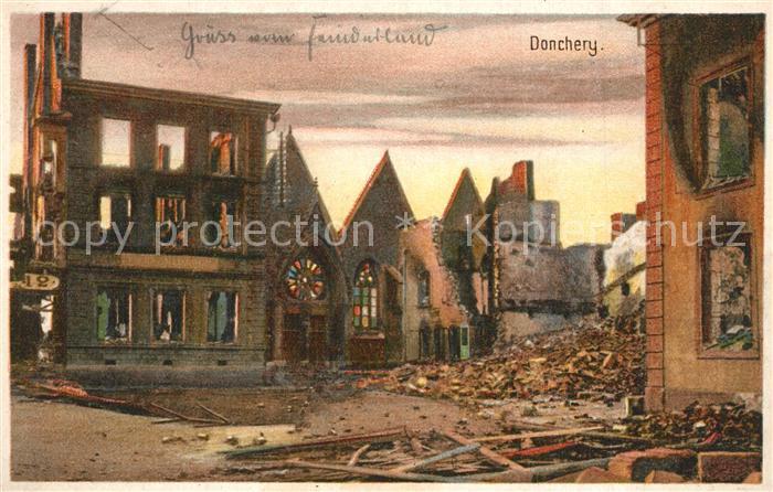 Donchery Zerstörung im WK1