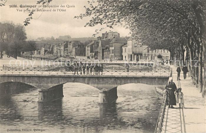 Quimper Vue prise du Boulevard de l'Odet