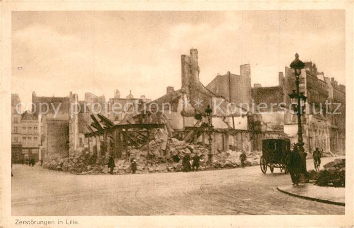 Lille Nord Zerstoerungen in Lille
