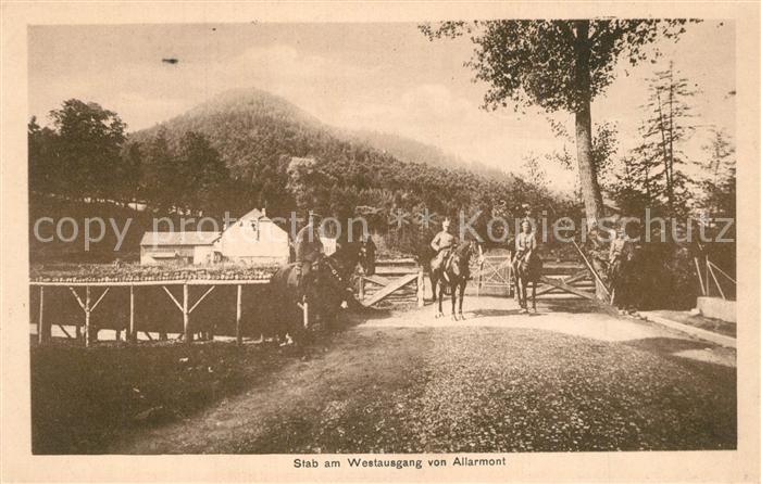 Allarmont Stab am Westausgang