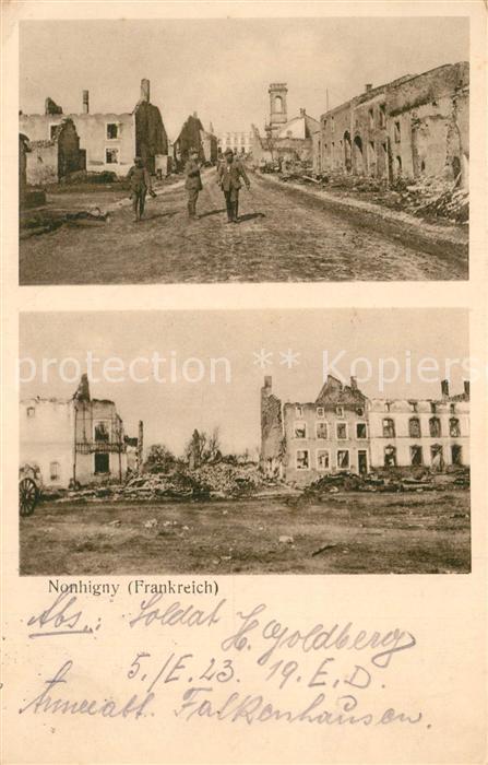 Nonhigny Szenen nach der Zerstoerung