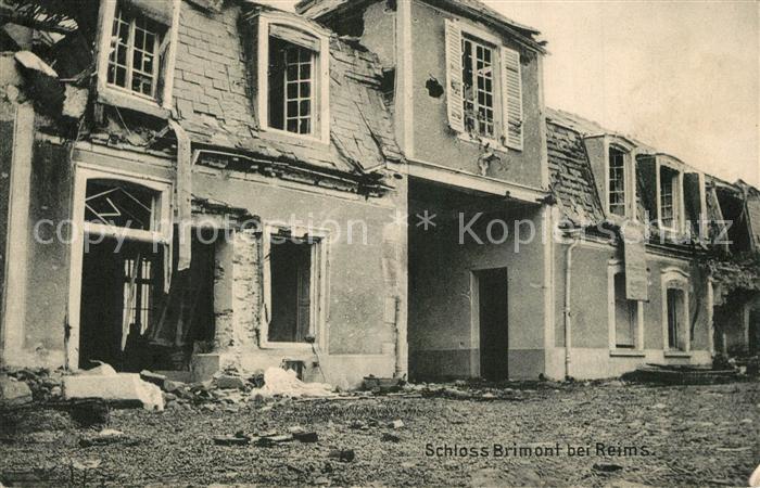 Reims Champagne Ardenne Zerstoertes Schloss Brimont