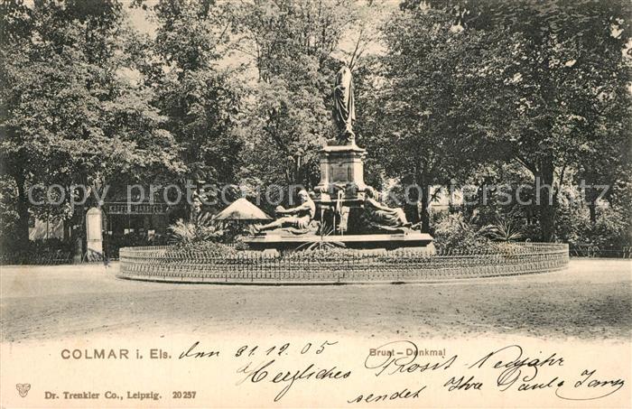 Colmar Haut Rhin Elsass Bruat Denkmal