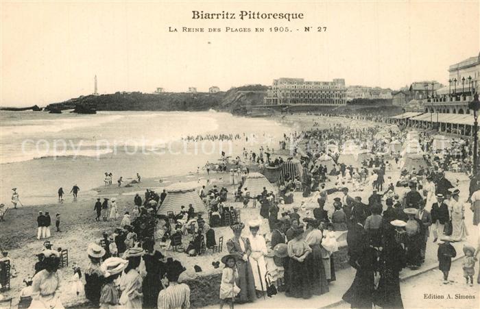Biarritz Pyrenees Atlantiques La Reine des Plages en 1905