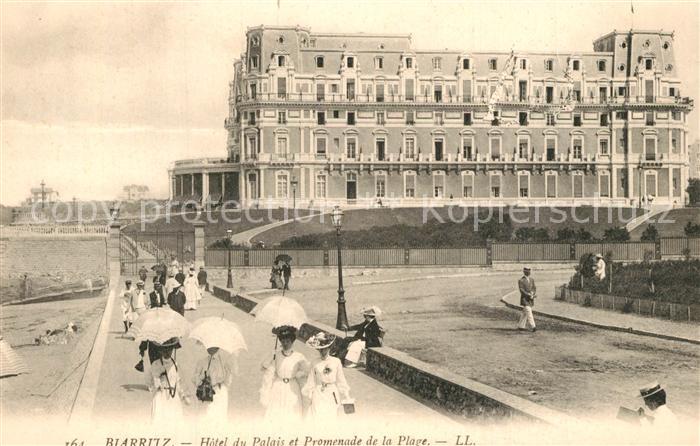 Biarritz Pyrenees Atlantiques Hotel du Palais et Promenade de la Plage