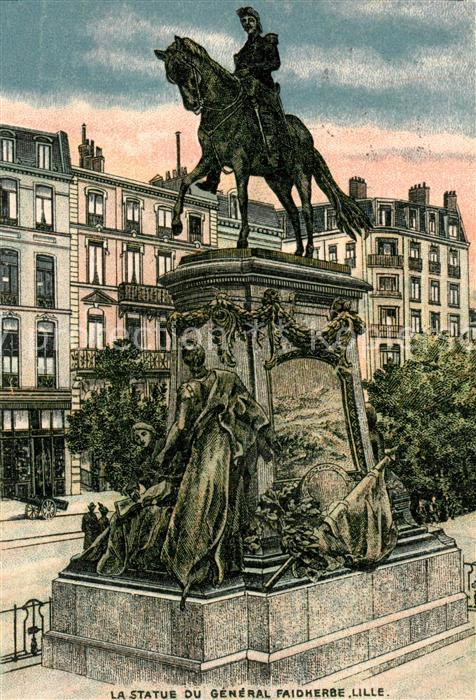 Lille Nord La Statue du General Faidherbe