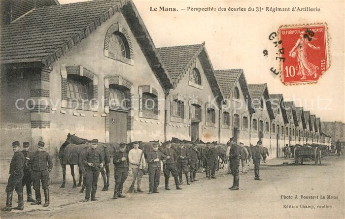Le Mans Sarthe Perspective des ecuries du 31e Regiment d’Artillerie