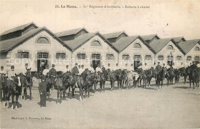 Le Mans Sarthe 31e Regiment d’Artillerie Batterie a cheval