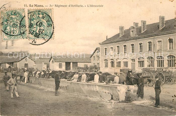Le Mans Sarthe 31e Regiment d’Artillerie l'Abrevoir