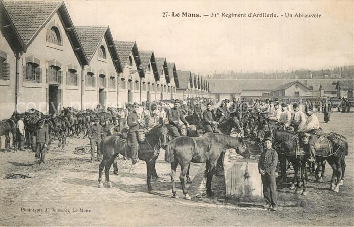 Le Mans Sarthe 31e Regiment d’Artillerie Un Abreuvoir