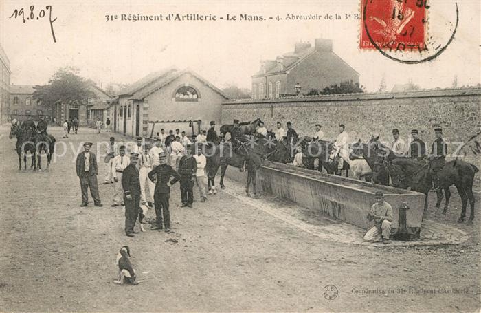 Le Mans Sarthe 31e Regiment d’Artillerie Abreuvoir de
