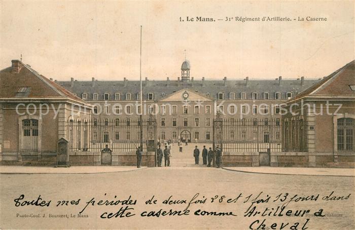 Le Mans Sarthe 31e Regiment d’Artillerie La Caserne