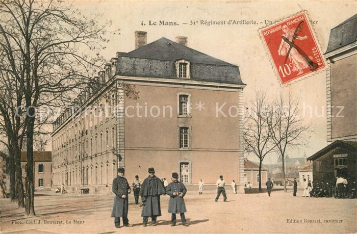 Le Mans Sarthe 31e Regiment d’Artillerie Un coin du Quartier