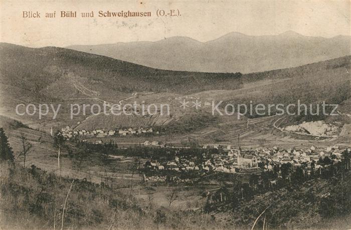 Buehl Elsass Panorama mit Schweighausen