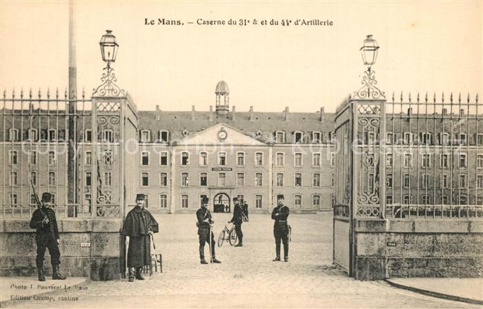 Le Mans Sarthe Caserne du 31e Regiment d’Artillerie