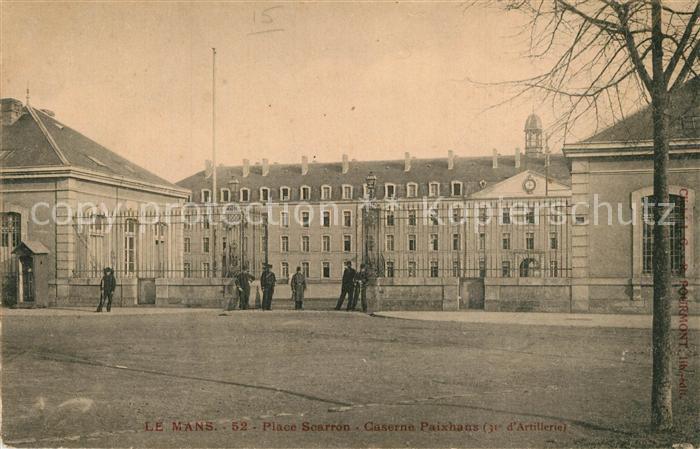 Le Mans Sarthe Place Scarron Caserne Paixhans 31e d_Ar