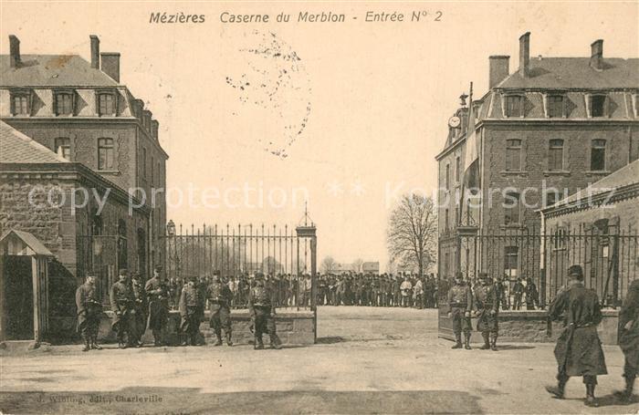 Mezieres 08-Charleville Caserne du Merbion Entree