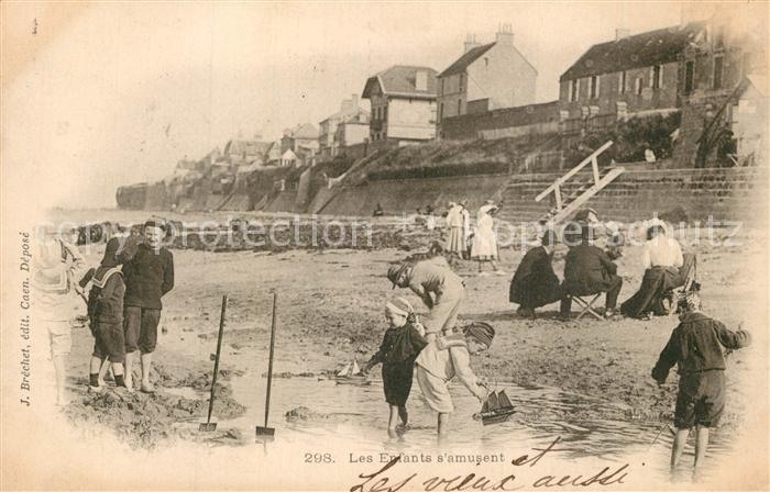 Caen Enfants s_amusent Plage Strand