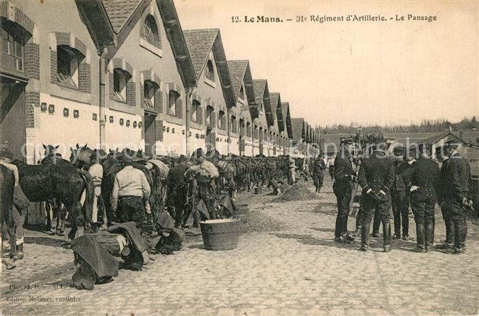 Le Mans Sarthe 31e Regiment d’Artillerie Le Pansage