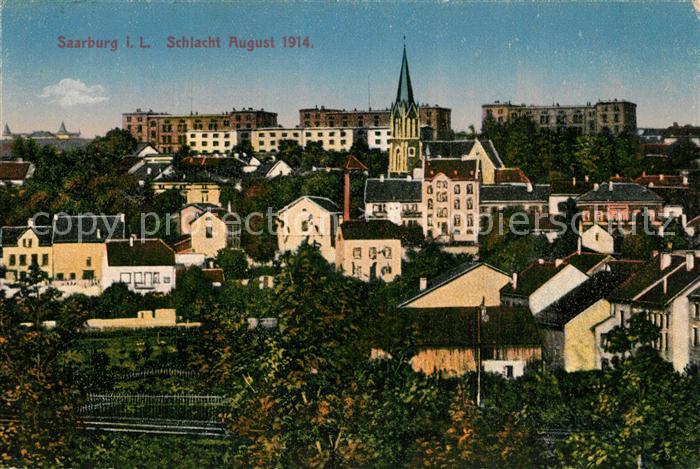 Saarburg Lothringen Stadtblick