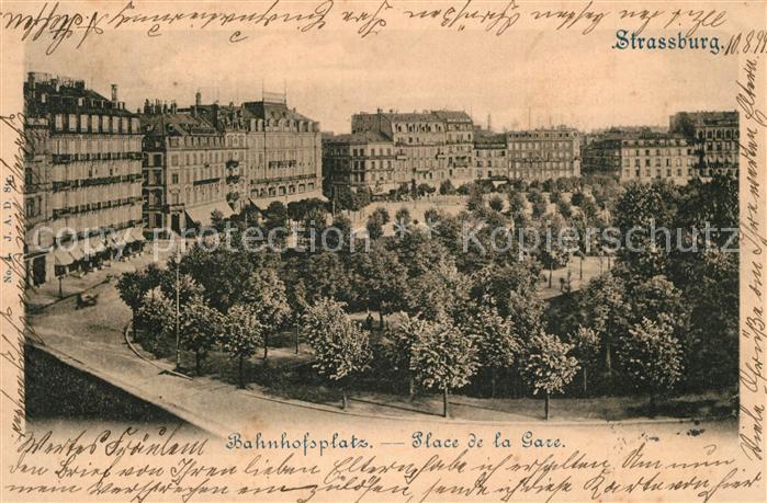 Strassburg Elsass Bahnhofsplatz