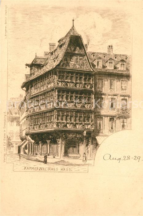 Strassburg Elsass Kammerzellsches Haus