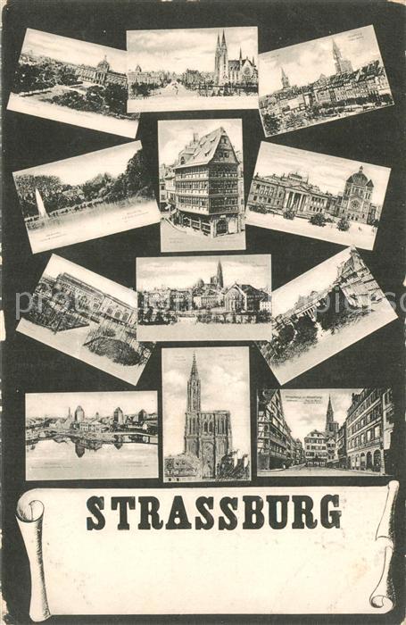 Strassburg Elsass Bauwerke und Sehenswuerdgkeiten