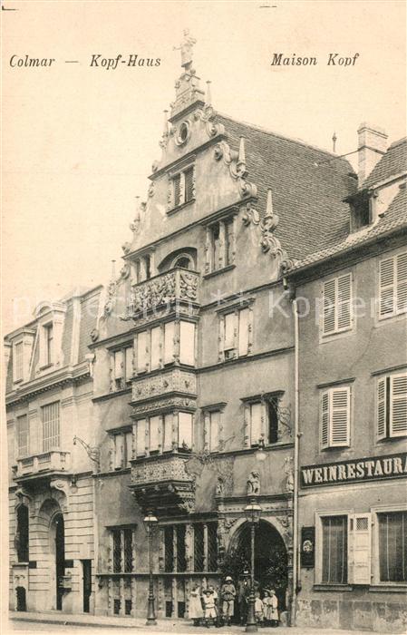 Colmar Haut Rhin Elsass Kopf Haus