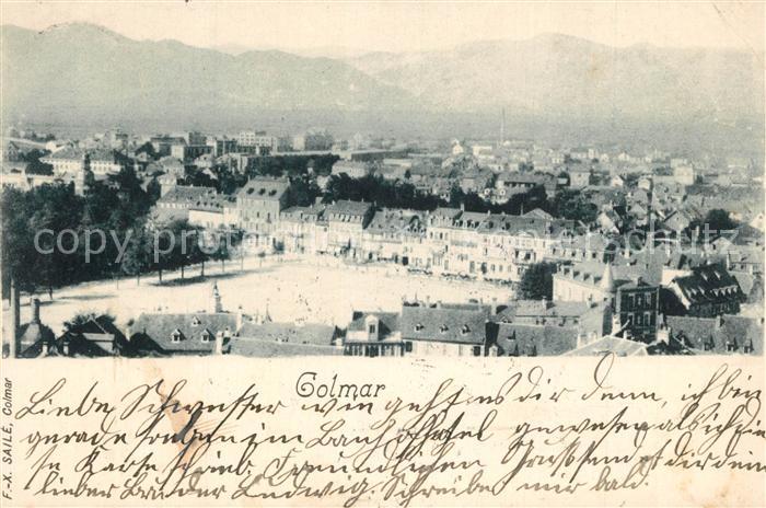 Colmar Haut Rhin Elsass Stadtblick